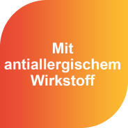 Mit antiallergischem Wirkstoff