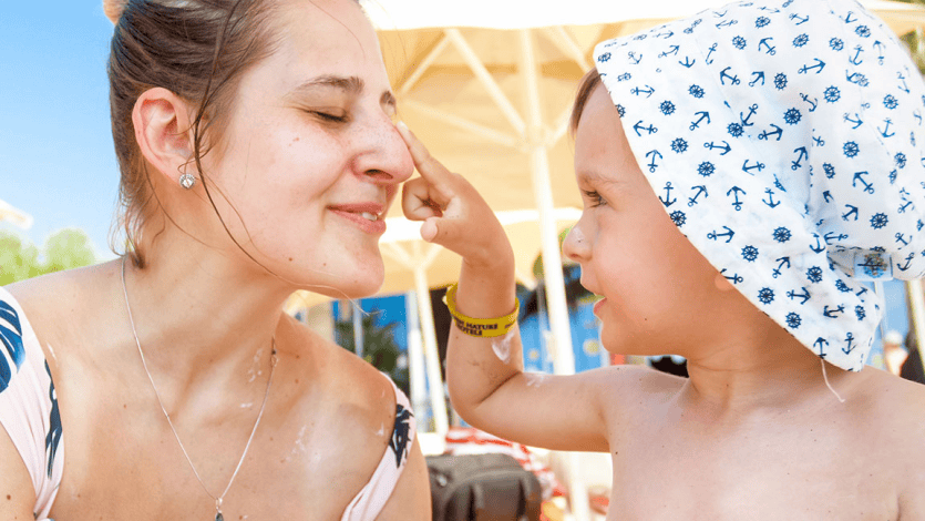 Sonnenschutz für Kinder: Tipps - Mit gutem Beispiel voran